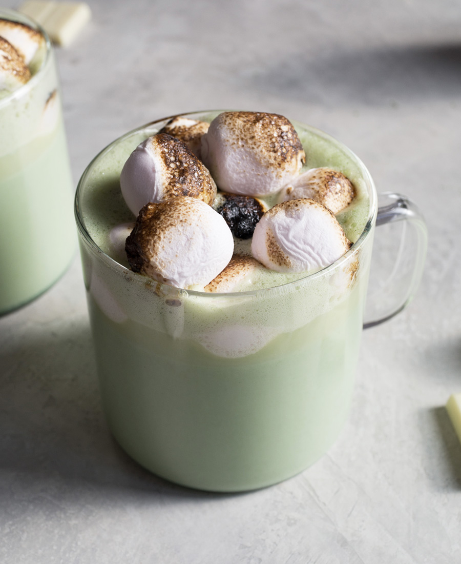 Matcha (Green Tea) White Hot Chocolate Photo