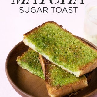 Matcha sugar toast