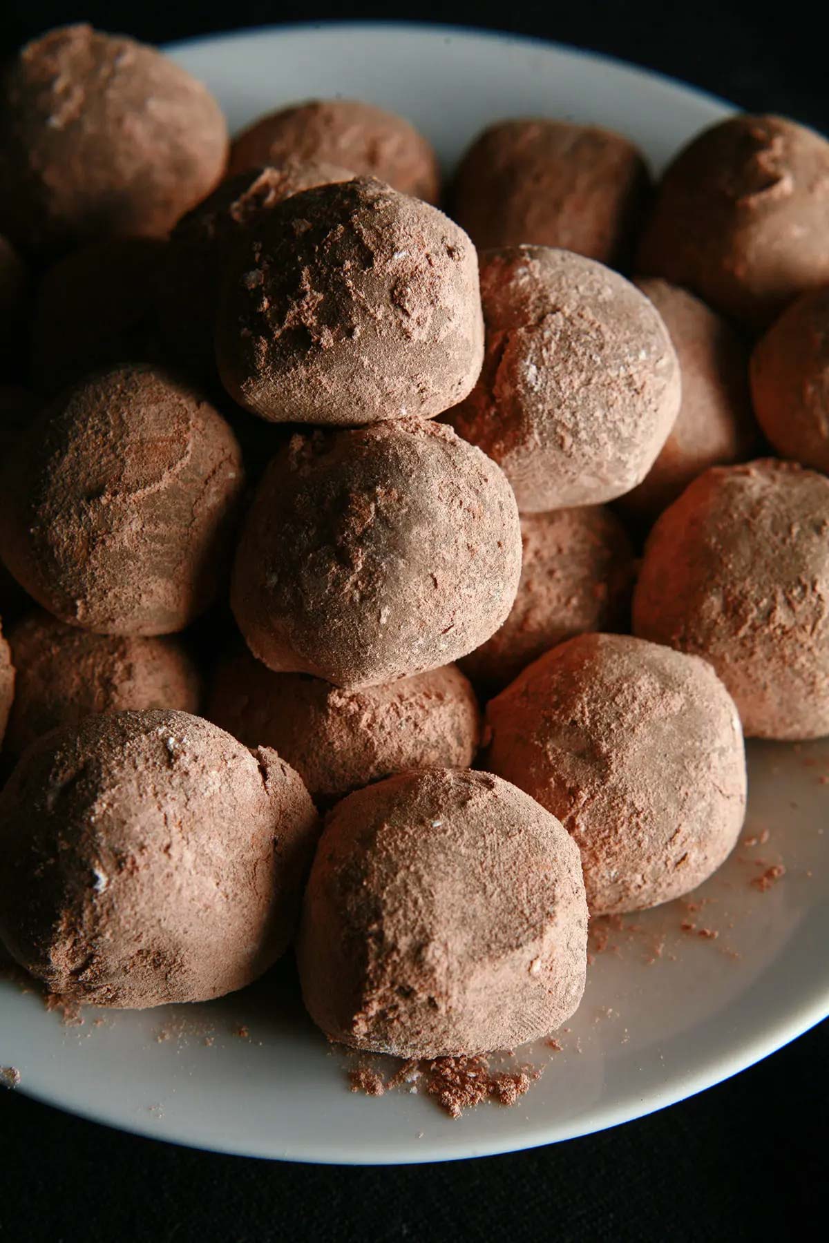 Milk Chocolate Chai Truffles piled in a bowl.