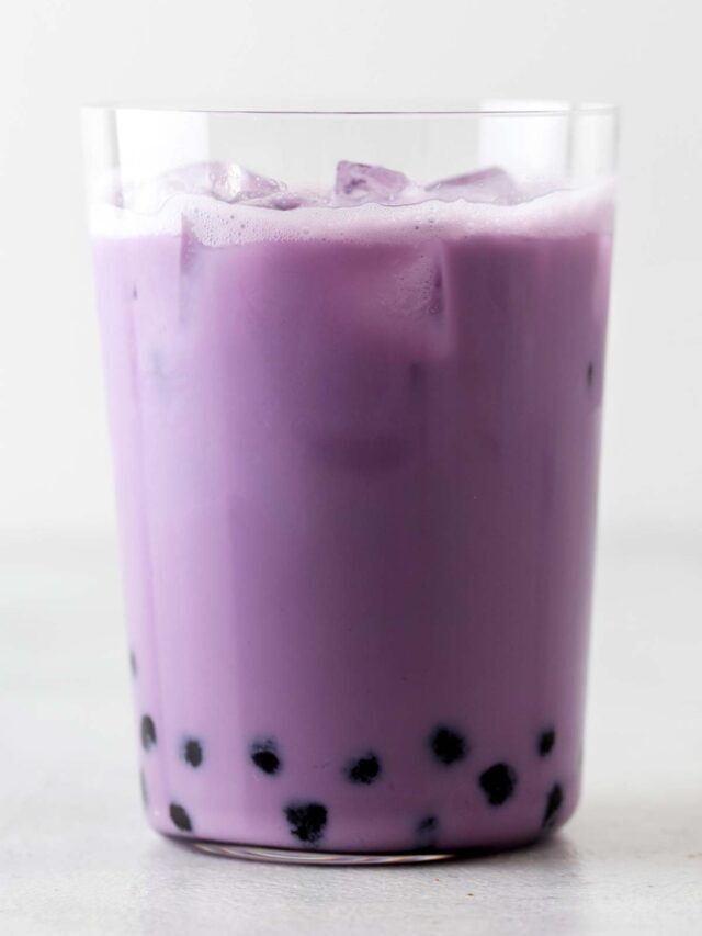 Taro Bubble Tea (Taro Milk Tea)