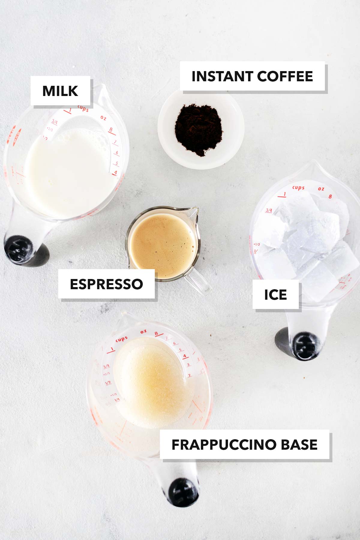 Starbucks Espresso Frappuccino copycat ingredients.