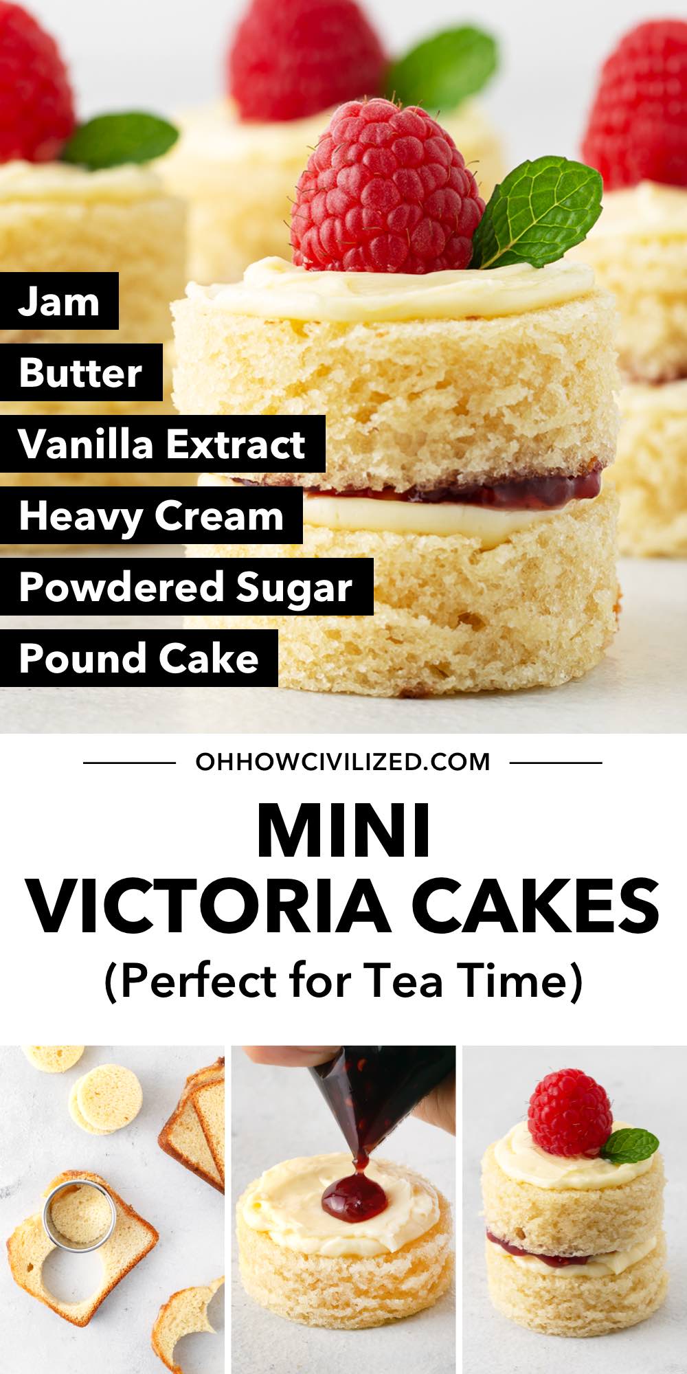 Mini Victoria Cakes with StoreBought Pound Cake Oh, How Civilized